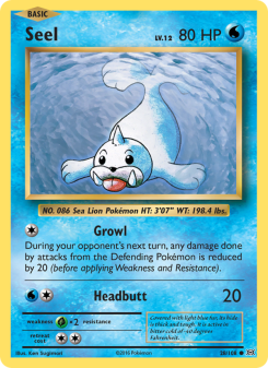 Seel - pokemon TCG Card
