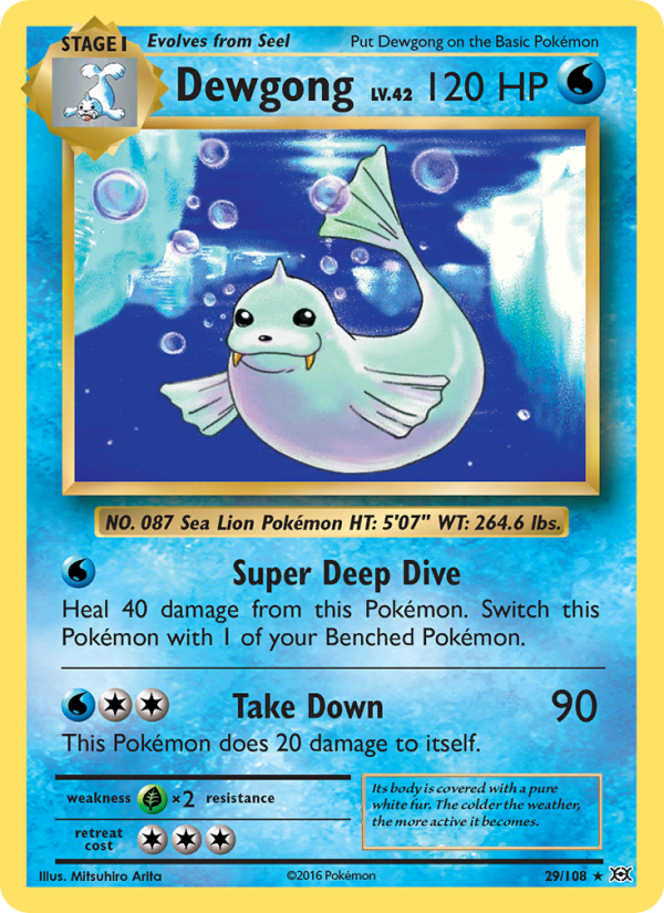 Dewgong - Pokémon TCG Card
