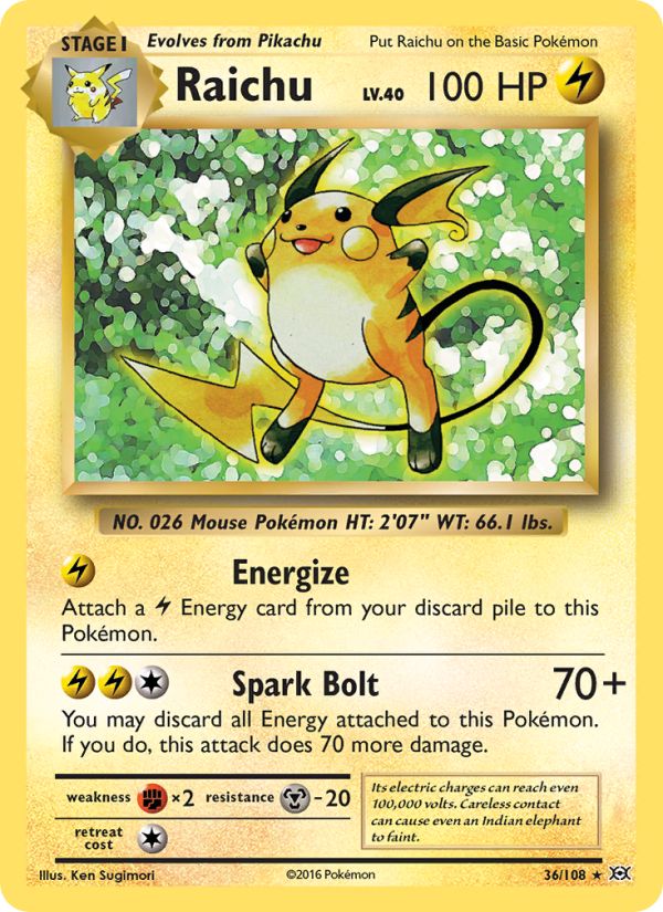 Raichu - Pokémon TCG Card