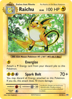 Raichu - pokemon TCG Card