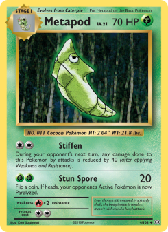 Metapod - pokemon TCG Card