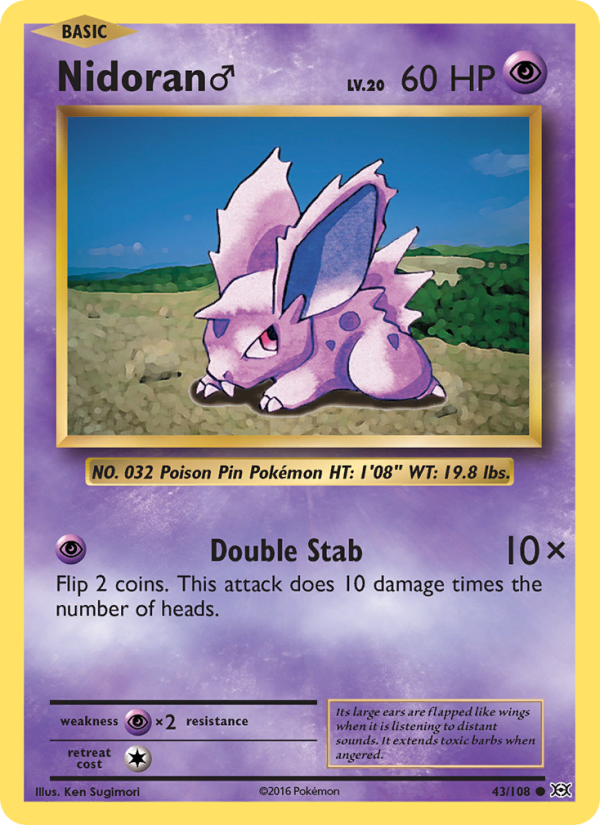 Nidoran♂ - Pokémon TCG Card