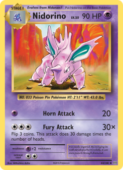 Nidorino - pokemon TCG Card