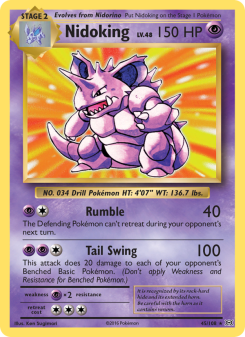 Nidoking - pokemon TCG Card