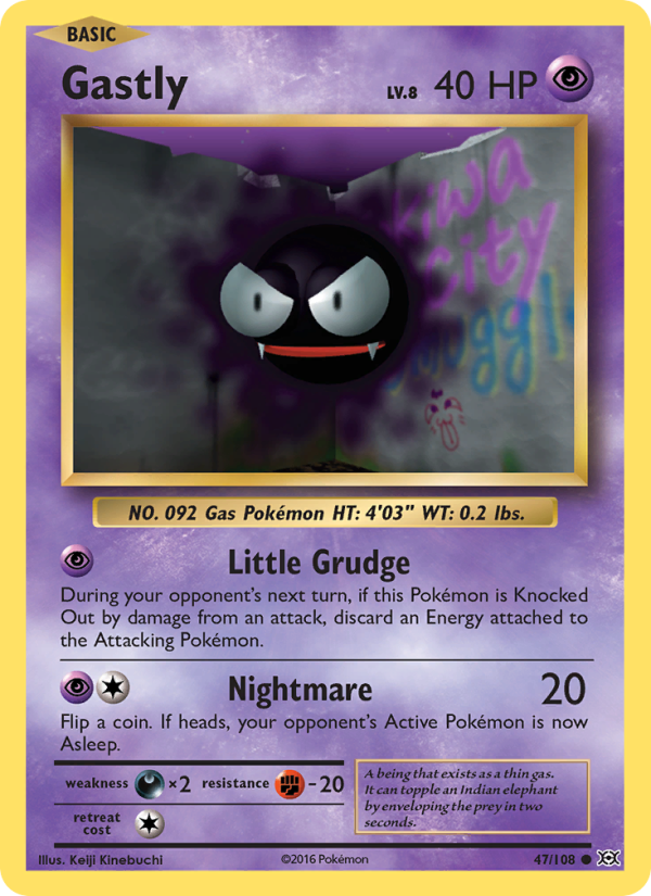 Gastly - Pokémon TCG Card