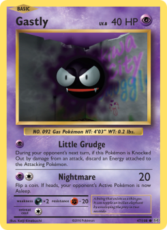 Gastly - pokemon TCG Card