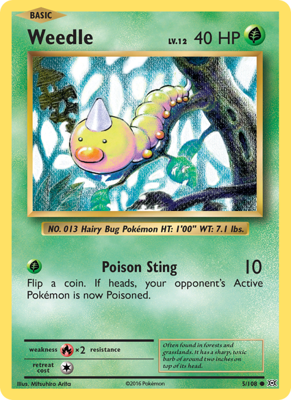 Weedle - Pokémon TCG Card
