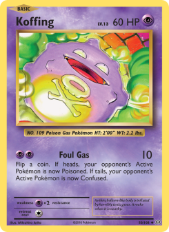 Koffing - pokemon TCG Card