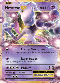 Mewtwo EX - pokemon TCG Card