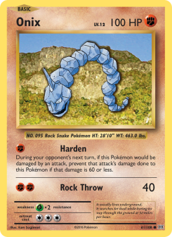 Onix - pokemon TCG Card