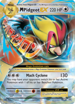 M Pidgeot EX - pokemon TCG Card