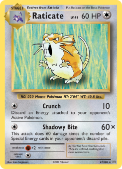 Raticate - pokemon TCG Card