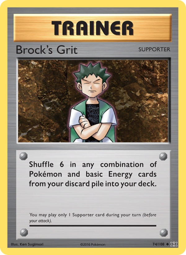 Brock's Grit - Pokémon TCG Card