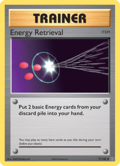 Energy Retrieval - pokemon TCG Card