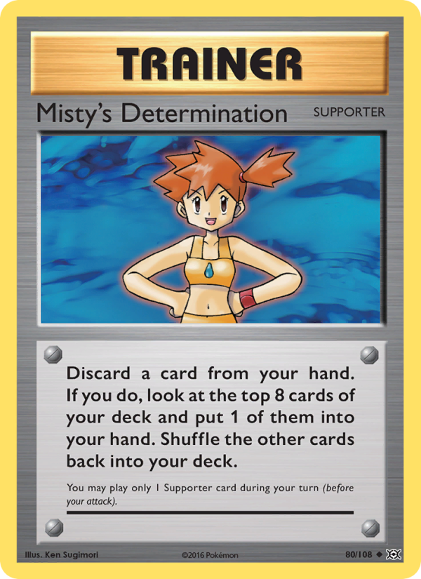 Misty's Determination - Pokémon TCG Card