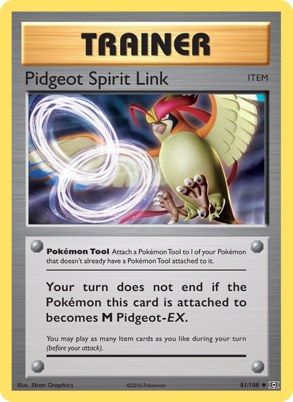 Pidgeot Spirit Link - Pokémon TCG Card