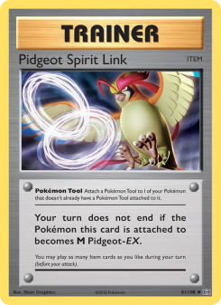 Pidgeot Spirit Link - pokemon TCG Card