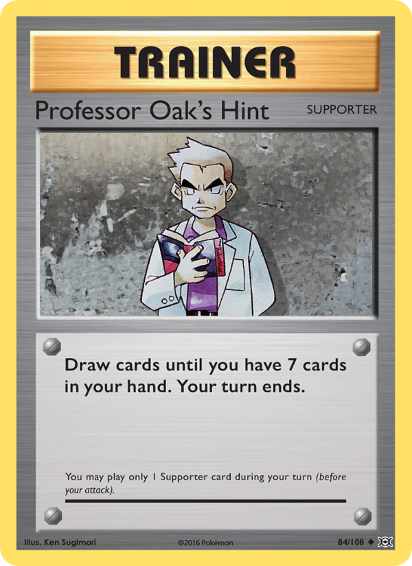 Professor Oak's Hint - Pokémon TCG Card