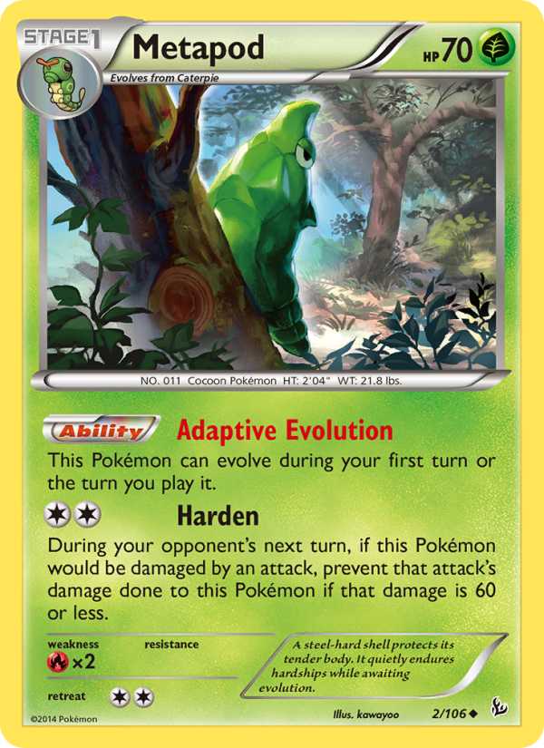 Metapod - Pokémon TCG Card