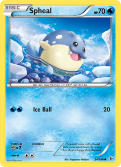 Spheal - pokemon TCG Card