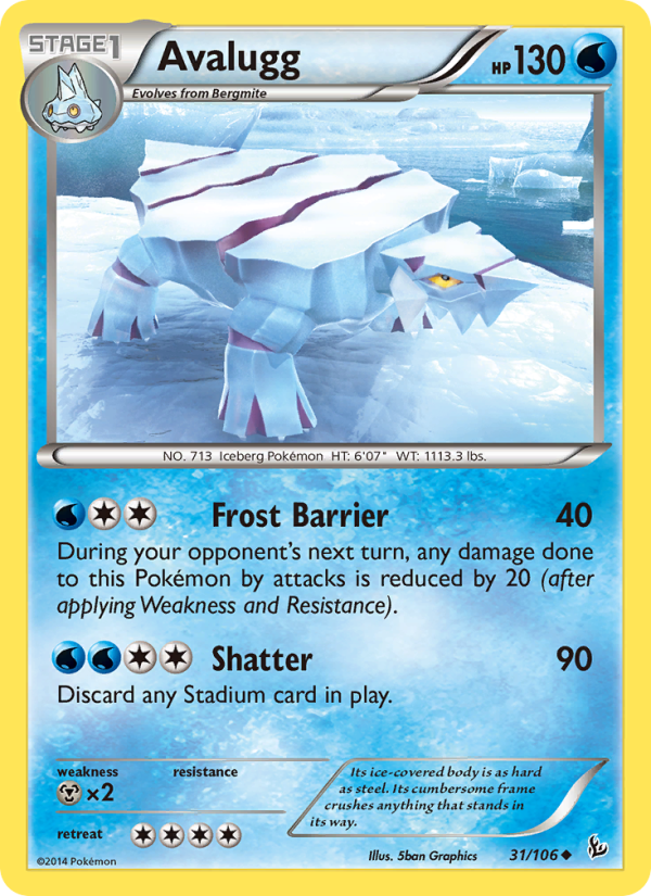 Avalugg - Pokémon TCG Card