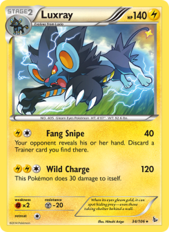 Luxray - pokemon TCG Card