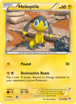 Helioptile - pokemon TCG Card
