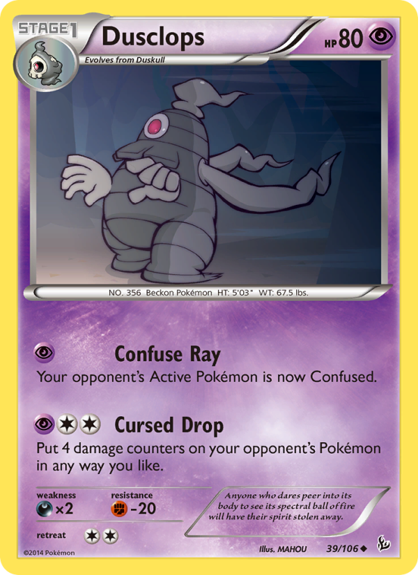 Dusclops - Pokémon TCG Card