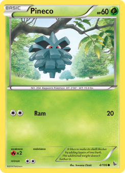 Pineco - pokemon TCG Card