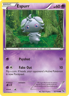 Espurr - pokemon TCG Card