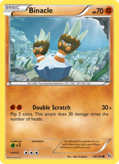 Binacle - pokemon TCG Card