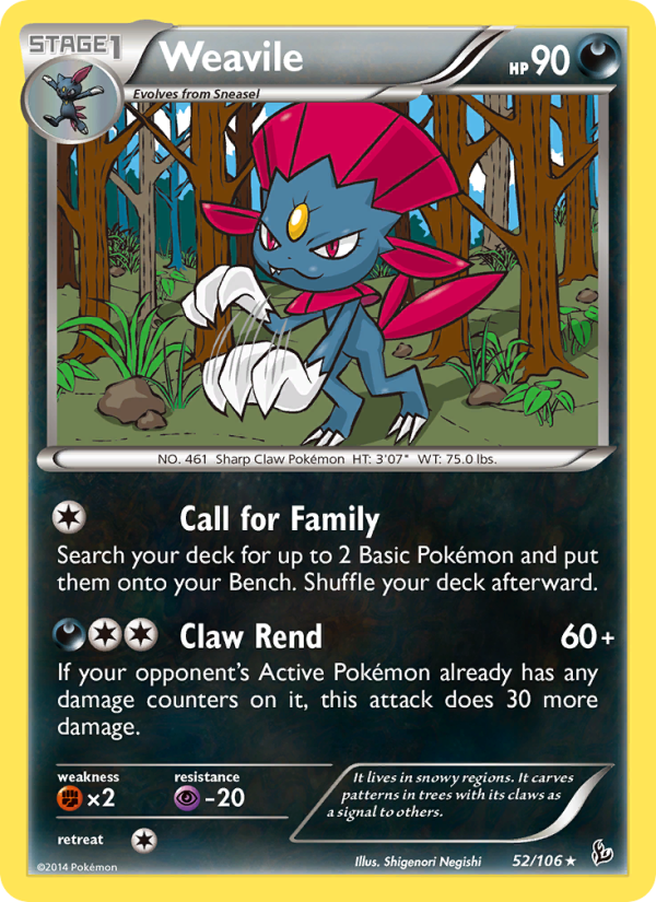 Weavile - Pokémon TCG Card
