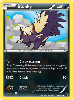 Stunky - pokemon TCG Card