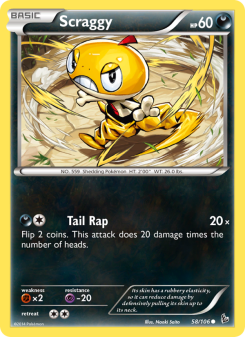Scraggy - pokemon TCG Card