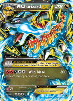 M Charizard EX - pokemon TCG Card