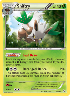 Shiftry - pokemon TCG Card