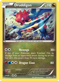 Druddigon - pokemon TCG Card