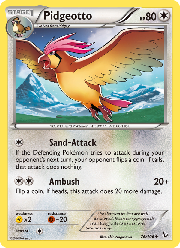 Pidgeotto - Pokémon TCG Card