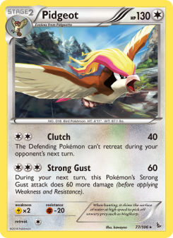 Pidgeot - pokemon TCG Card