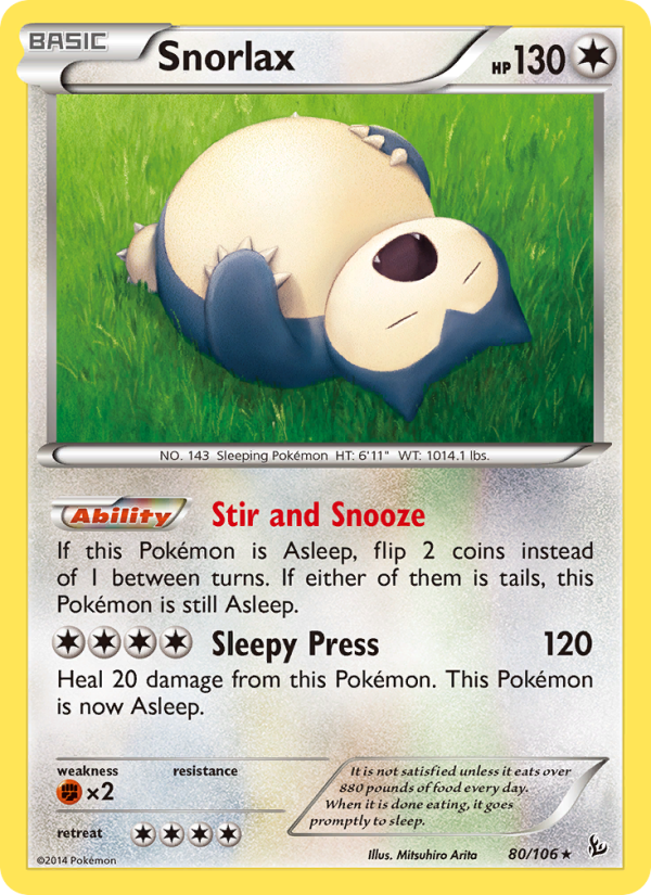 Snorlax - Pokémon TCG Card