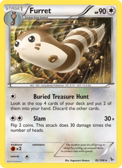 Furret - pokemon TCG Card