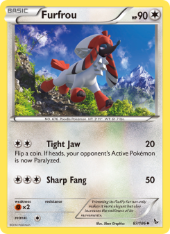 Furfrou - pokemon TCG Card
