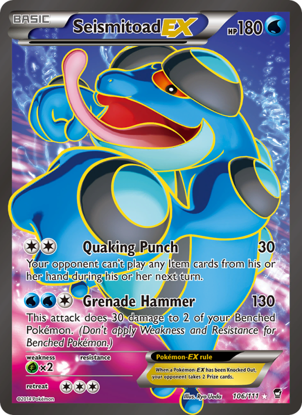 Seismitoad EX - Pokémon TCG Card