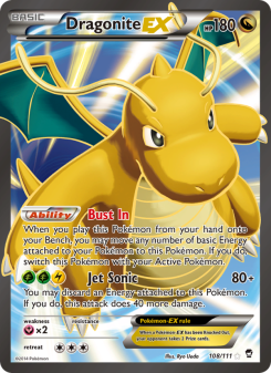 Dragonite EX - pokemon TCG Card