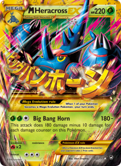 M Heracross EX - pokemon TCG Card