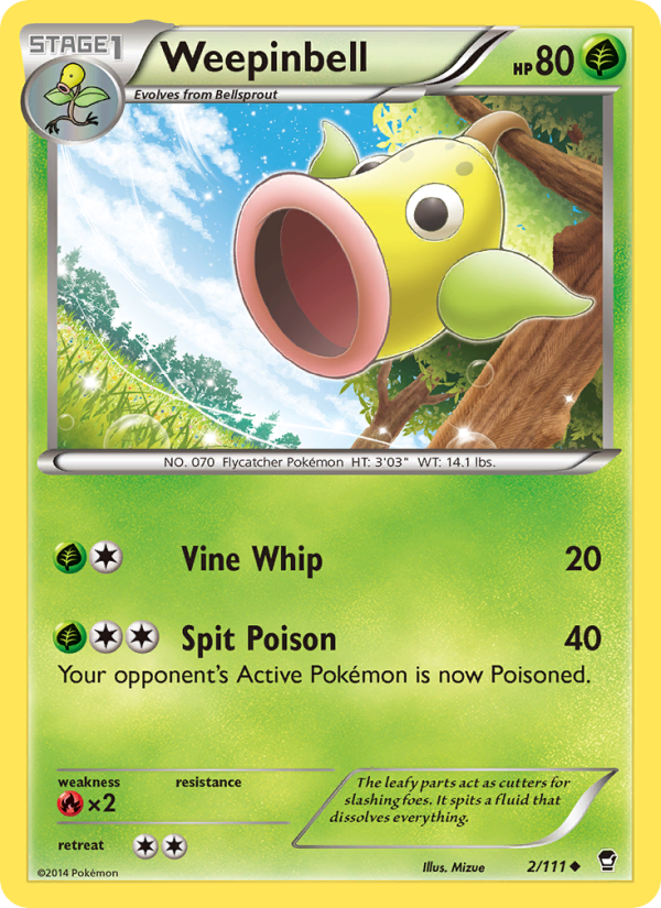 Weepinbell - Pokémon TCG Card