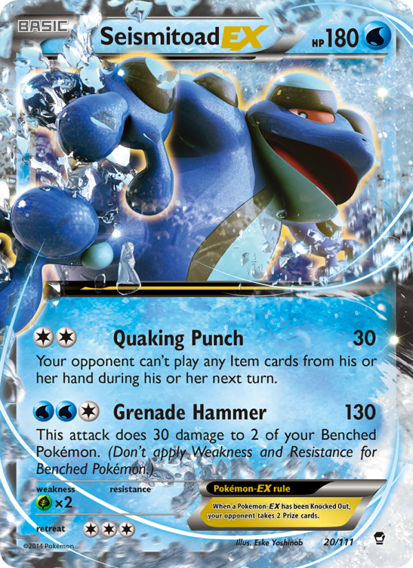Seismitoad EX - Pokémon TCG Card