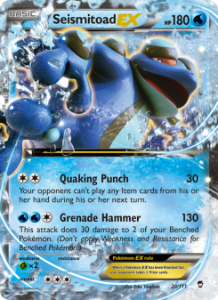Seismitoad EX - pokemon TCG Card