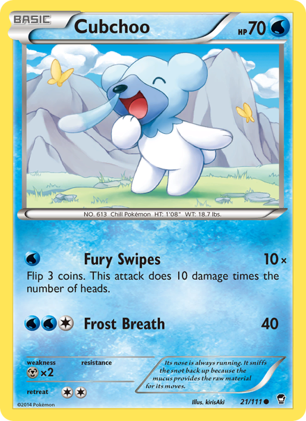 Cubchoo - Pokémon TCG Card