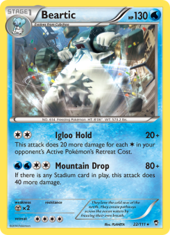 Beartic - pokemon TCG Card